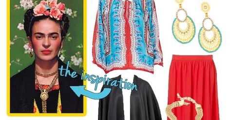 { Read Part 1 Here } I'm back with more DIY Halloween costume ideas - let's just get started! DIY Frida Kahlo Costume This cost... Frida Calo Costume, Frida Khalo Halloween Costume, Frida Kahlo Costume Ideas, Frida Halloween Costumes, Frida Khalid Costume, Diy Halloween Costume Ideas, Diy Halloween Costume, Halloween Costume Ideas, Diy Halloween Costumes