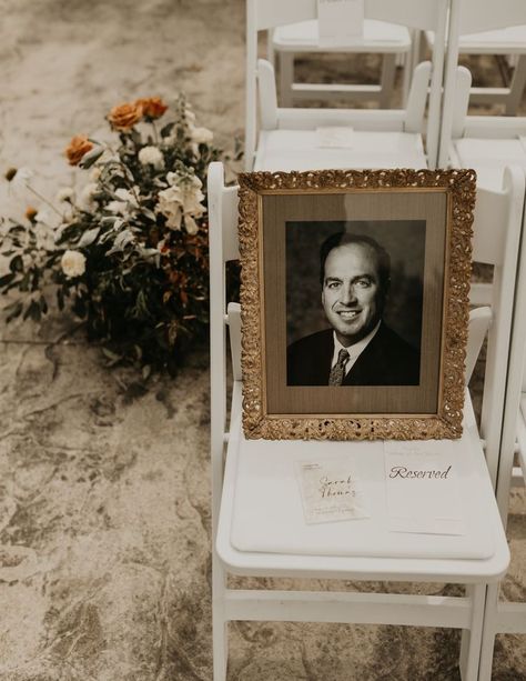 Reserved Seating Wedding, Wedding Personal Touches, Reserved Wedding Signs, Father Of Bride, Wedding Remembrance, Enchanted Garden Wedding, Emerald Green Weddings, Ceremony Seating, Cute Wedding Ideas