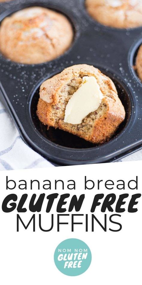 Gluten Free Banana Bread Muffins, Banana Bread Gluten Free, Banana Bread Muffin Recipe, Muffins Blueberry, Gf Meals, Gluten Free Banana Muffins, Bread Gluten Free, Morning Glory Muffins, Sugar Diet