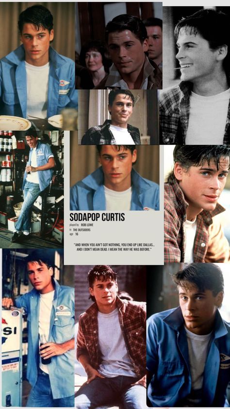 My￼￼ favorite greaser Sodapop Curtis 💙 yes I know he’s Rob Lowe and old enough to probably be my grandfather now but in 1983 when he was 17 he’s fine Rob Lowe Outsiders, Rob Lowe 80s, The Outsiders Sodapop, Sodapop Curtis, The Outsiders Greasers, Rob Lowe, Ralph Macchio, Cute N Country