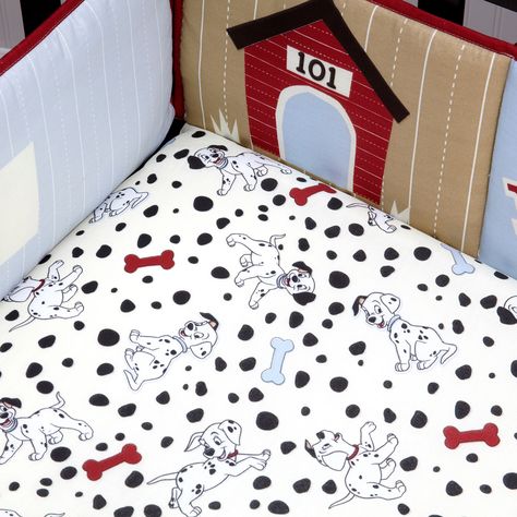 101 Dalmatians Crib Bedding Set, 5-Piece Puppy Nursery Ideas, Disney Baby Nurseries, Crib Accessories, Bumper Pads For Cribs, Toddler Themes, Disney Bedding, Baby Boy Themes, Baby Crib Bedding Sets, Baby Nursery Themes