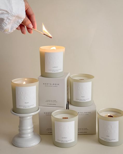 OUR COMMITMENT lies in making luxurious scents accessible to all, as we believe that creating an inviting atmosphere should be an affordable indulgence. Each one of our signature candles is elegantly housed in a cream glass jar with an embossed white label. Making it the perfect addition to any home. We take pride in crafting each candle with precision, using 100% natural soy wax, essential oils and fragrance oils free of parabens & phthalates to ensure a clean and sustainable burn All of... Elegant Candle Labels, Luxury Candles Labels, Luxury Candles Packaging, Candle Wedding Gift, Candle Making Business, Elegant Candles, Handcrafted Candles, Candle Packaging, Rose Candle