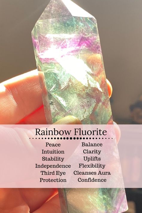 Rainbow Flourite Benefits, Rainbow Fluorite Meaning, Rainbow Crystals Stones, Rainbow Fluorite Crystal Meaning, Flourite Meaning Crystals, Fluorite Crystal Meaning, Crystals Benefits, Fluorite Properties, Leo Birthstone