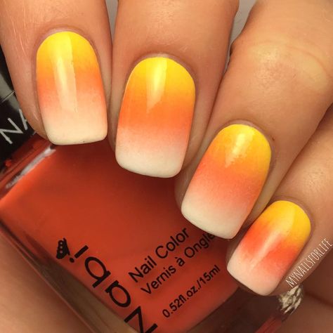 See this Instagram photo by @mynailsforlife • 1,376 likes Nails Candy Corn, Corn Nails, Candy Corn Nails, Holloween Nails, October Nails, Nail Time, Seasonal Nails, Nail Candy, New Nail Art