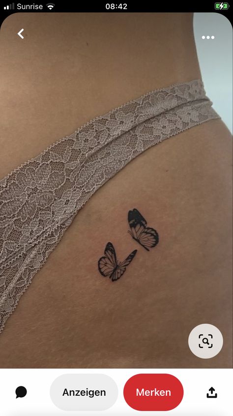 Tatto Waist, Smaller Hips, Butterfly Tattoo, Tatting, Tattoos, Nails, Quick Saves