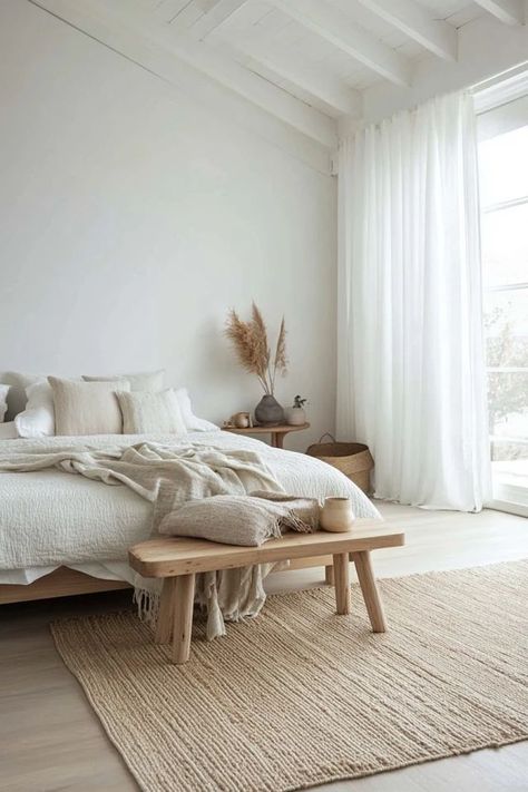 "Elevate your sleep space with a Scandinavian Minimalist Bedroom! 🛏️🌿 Perfect for creating a calm and clutter-free environment. 🌟✨ #ScandiInspo #MinimalistHome #BedroomDesign" Copenhagen Bedroom, Minimalist Scandinavian Bedroom, Clean Minimalist Aesthetic, Swedish Bedroom, Soft Minimalism, Scandinavian Minimalist, Scandinavian Bedroom, Scandi Style, Scandinavian Home