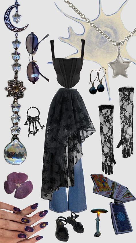 #whimsigoth Mermaid Core Outfit, Goth Mermaid, Mermaid Core, Mermaid, Pins