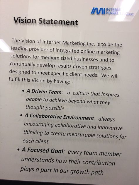 Team Vision Statement, Vision Statement Examples Business, Mission Statement Examples Business, Vision Statement Examples, Mission Statement Examples, Vision And Mission Statement, Mission Statements, Good Leadership Skills, Job Interview Advice