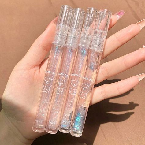 Transparent Lip Gloss, Koleksi Makeup, Koleksi Parfum, Crystal Jelly, Jelly Lipstick, Makeup Accesories, Lip Gloss Collection, Shiny Lips, Clear Lip Gloss