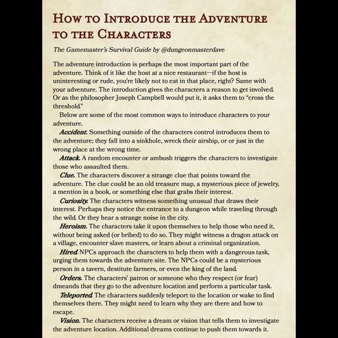 Scifi World Building, D&d Adventure Ideas, Dm Campaign Planner, Dnd Travel Encounters, Dnd Character Backstory, Adventure Writing, Dm Tips, Dm Tools, Dm Ideas