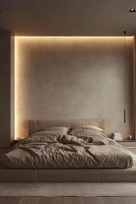 Transform your bedroom into a serene retreat with minimalist decor ideas that promote calm and simplicity. #CalmBedroom #MinimalistDecor Comfy Minimalist Bedroom, Minimalist Master Room, Minimalist Teen Bedroom, Clean Minimalist Bedroom, Bedroom Ideas Small Room, Warm Cozy Bedroom Ideas, No Headboard Ideas Bedroom, Warm Bedroom Aesthetic, Bedroom Aesthetic Minimalist