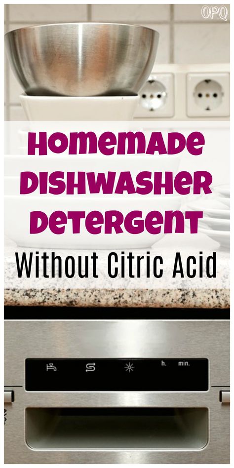 Natural Dishwasher Detergent, Diy Dishwasher Detergent, Homemade Dishwasher Detergent, Diy Detergent, Diy Natural Detergent, Homemade Detergent, Detergent Recipe, Dishwasher Tablets, Cleaner Recipes