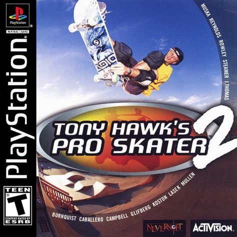 Tony Hawk's Pro Skater 2 for the PS1 Tony Hawk 2, Tony Hawk Pro Skater 2, 2000 Games, Tony Hawk's Pro Skater, Tony Hawk Pro Skater, Happy 19th Birthday, Skate 3, Papa Roach, Pro Skaters