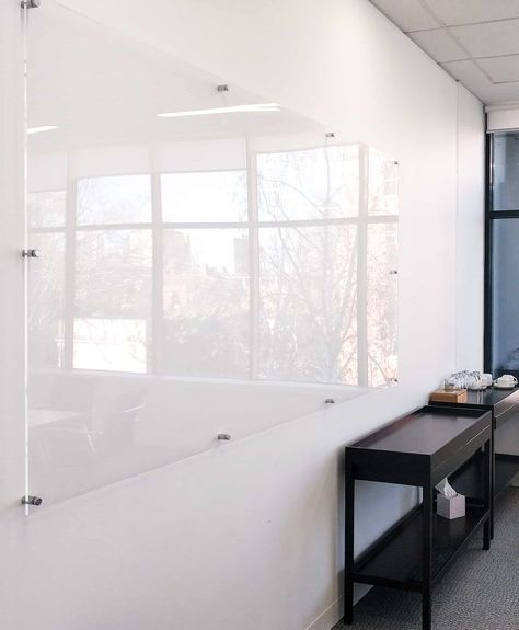 Wall Scrawl. Frameless Clear Whiteboard. Perspex Whiteboard Whiteboard In Office, Glass Board Office, Whiteboard In Bedroom, White Board Wall Ideas, Acrylic Board Office, Whiteboard Ideas Bedroom Aesthetic, Bedroom Whiteboard, White Board Design, Clear Whiteboard