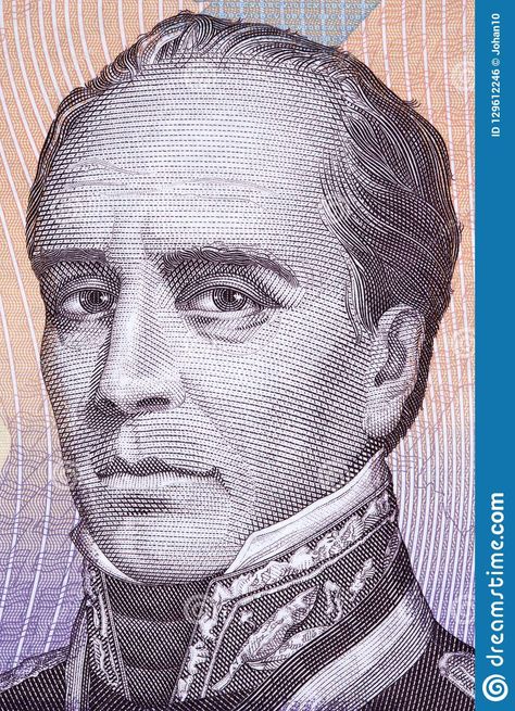 Rafael Urdaneta, Bank Notes, Male Sketch, Stock Photos, Drawings, Art