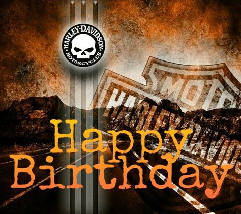 Happy Birthday Harley Davidson, Happy Birthday Motorcycle, Birthday Motorcycle, Mi Wallpaper, Birthday Toast, Harley Davidson Birthday, Monday Greetings, Harley Davidson Quotes, Motorcycle Birthday