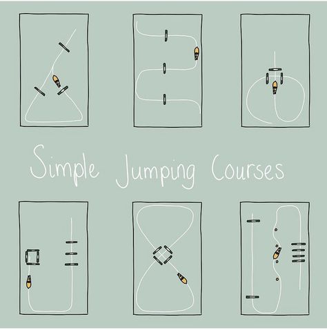 Simple Horse Jump Courses, Horse Course Ideas, Cavaletti Exercises For Horses, Horse Jump Exercises, Horse Jumping Courses Simple, Flat Work Exercises For Horses, Horse Riding Tips Jumping, Jumping Courses Horse, Jump Exercises Horse