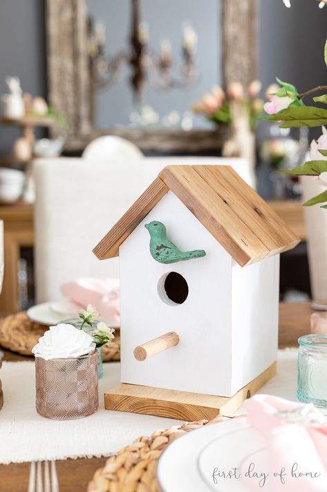 Birdhouse Centerpiece Ideas, Bird Theme Party, Pastel Color Theme, Bird Theme Parties, French Ethereal, Birdie Birthday, Retreat Themes, Diy Birdhouse, Different Decorating Styles