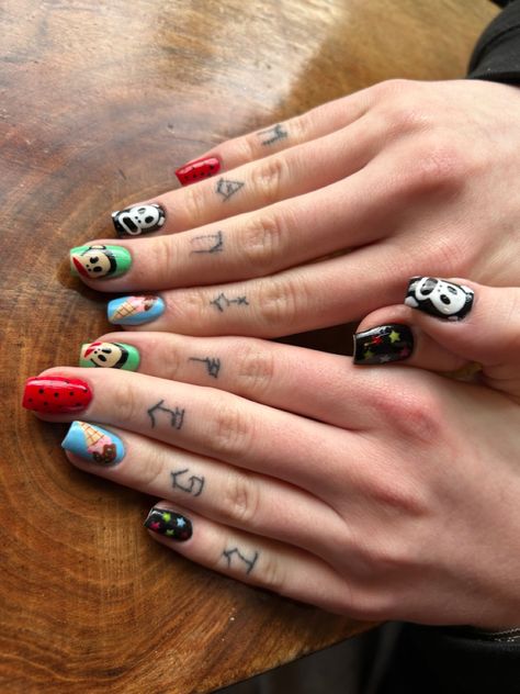 Paul Frank Nails, Easy Draw, Paul Frank, Funky Nails, Nail Ideas, Nails