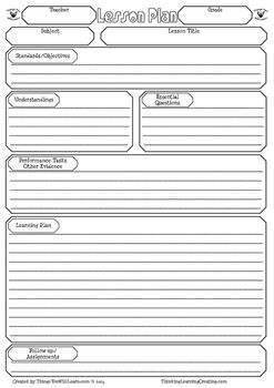 Backward Design Planning Lesson Plan Template Elementary Lesson Plan Template, Lesson Plan Format, Middle School Lesson Plans, Lesson Plan Template, School Lesson Plans, Middle School Lessons, Elementary Lesson Plans, Teacher Binder, Free Lesson Plans