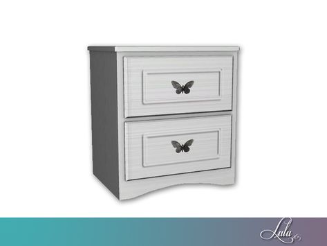 Lulu265's Lily Bedroom Nightstand Sims 4 Night Stand Cc, Sims 4 Nightstand, Sims 4 Nightstand Cc, Cc Sims4, Bed Stand, Bedroom Nightstand, Kids Nightstand, Sims 4 Cc Furniture, Night Table