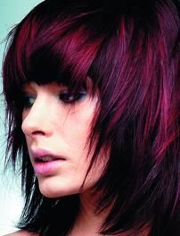 Red Violet Hair Color, Pageboy Haircut, Red Violet Hair, Violet Hair Colors, Dark Red Hair Color, Hair Color Unique, Violet Hair, Bright Red Hair, Red Violet