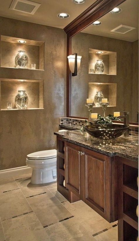 Tuscan Bathroom Decor, Tuscan Bathroom, Tuscan Design, Tuscan Kitchen, Mediterranean Home Decor, Bad Inspiration, Master Decor, Tuscan Decorating, Bathroom Decorating