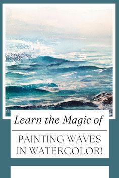 Ever dreamt of capturing the beauty of waves with watercolors? Dive into the artistic realm with Kelogsloops as your guide! This tutorial is a wave-painting adventure designed especially for beginners, offering simple techniques that make watercolor waves a breeze. Kelogsloops, the creative mastermind, leads you step by step, ensuring an easy and enjoyable painting experience. These techniques not only bring waves to life but also arm you with skills for your future projects... Watercolor Ocean Waves Tutorial, Painting Waves Watercolor, Watercolor Wave Painting, Watercolor Waves Tutorial, Watercolor Art Lessons Tutorials, How To Paint Waves, Watercolor Tutorial Step By Step, Paint Waves, Watercolor Landscape Tutorial