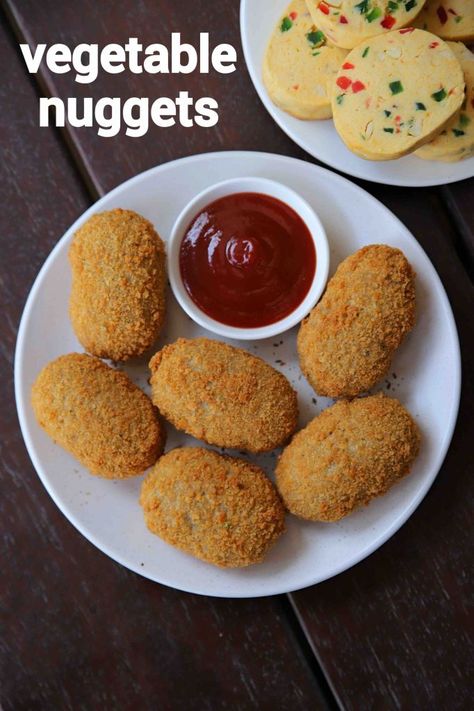 vegetable nuggets recipe | veggie nuggets | nuggets veg | nuggets veggie Veg Nuggets, Vegetable Nuggets, Savory Snack Recipes, Veggie Nuggets, Veg Snacks, Spicy Snacks Recipes, Nuggets Recipe, Vegetarian Fast Food, Vegetarian Snacks Recipes