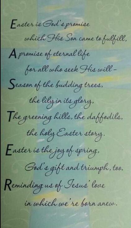 Pin by Tomika France on Theme | Easter inspirational quotes, Easter prayers, Easter poems Easter Readings For Church, Easter Prayers For Family Dinner, Easter Sentiments For Cards, Easter Poems For Church, Easter Quotes Religious, Easter Sentiments, Easter Quotes Christian, Easter Prayer, Easter Speeches