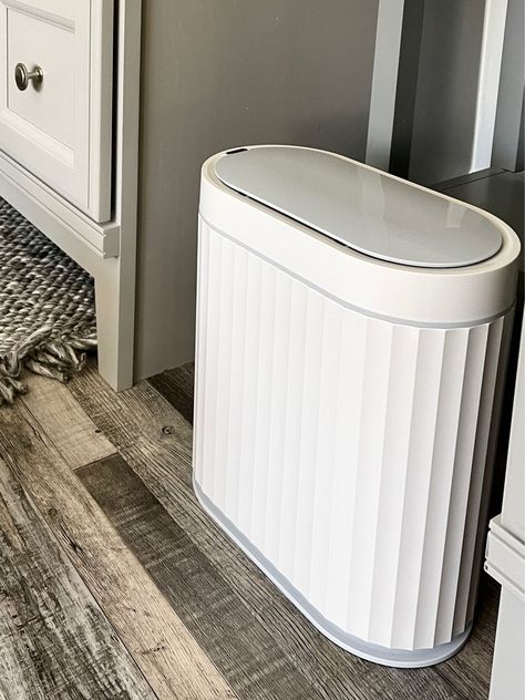 ELPHECO Bathroom Trash Can with … curated on LTK Bathroom Garbage Can Ideas, Bathroom Trash Can Ideas, Can Ideas, Restoration Hardware Style, Neutral Bathroom, Bathroom Trash Can, Garbage Can, Guest Bathroom, Restoration Hardware