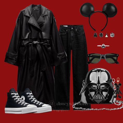 Walk on the dark side 🖤 Anyone going to Star Wars Nite tonight? Disney Trip Outfits, Trip Outfits, Disney Star Wars, Walk On, Dark Side, Disney Style, Disney Trips, The Darkest, Walking