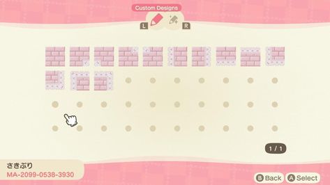 Animal Crossing Pink Path Codes, Pink Tile Animal Crossing, Pink Planks Animal Crossing, Anch Inspiration, Acnh Pink Lace Path, Acnh Pink Wallpaper Code, Fairycore Acnh, Kawaii Island, Codes Acnh