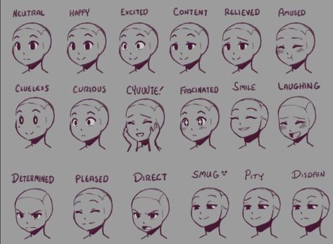 Expression Sheet - WIP Wednesday by HeartGear on DeviantArt Facial Expressions Drawing, Expression Sheet, Drawing Face Expressions, Face Drawing Reference, Seni Dan Kraf, Drawing Expressions, Facial Expression, The Alpha, Poses References