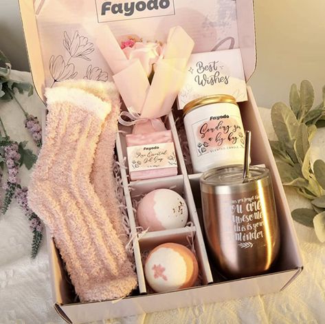 Happy Birthday Friendship Gift Sets for Women Friends Sister Mom Wife Girlfriend With Wine Tumbler Candle Happy Birthday Friendship, Gift Baskets For Women, Gift Boxes For Women, Women Friends, Spa Gift Box, Get Well Soon Gifts, Gift Sets For Women, Girly Gifts, Spa Gift