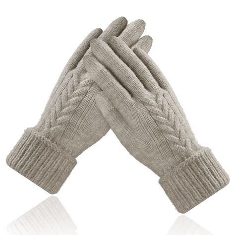 PRICES MAY VARY. 【Warm Winter Gloves】Made of acrylic material, with thick fleece lined inside, these knit gloves for women are super warm and thermal, leaving you with no worries about the cold 【Soft & Comfy Thermal Gloves】Perform well on heat collection that can offer maximum long-lasting warmth. Our warm texting gloves are carefully selected for soft and comfortable lining, which will provide heat to your hands on chilly days 【Simple Touchscreen Gloves】The winter gloves for women support a thr Winter Gloves For Women, Texting Gloves, Gloves For Women, Warmest Winter Gloves, Cold Weather Gloves, Knit Gloves, Winter Gloves, Touch Screen Gloves, Line Shopping