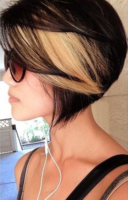 Highlight Bob, Hair Color Asian, Short Hair Highlights, Black Hair With Highlights, Beauty Samples, Hair Styles 2017, Trendy Hair Color, Short Hair Color, Brown Blonde Hair