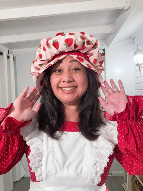 Strawberry Shortcake Diy Costume, Strawberry Shortcake Hat, Strawberry Shortcake Costume, Strawberry Girl, Crochet Strawberry, Hat Tutorial, Vintage Strawberry Shortcake, Thanksgiving And Christmas, Cap Patterns