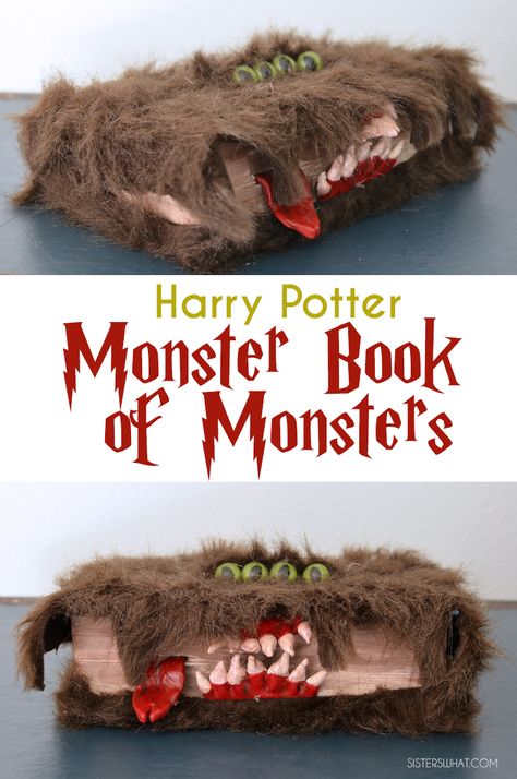 Prisoner Of Azkaban Party, Harry Potter Monster Book, The Monster Book Of Monsters, Harry Potter Weihnachten, Baby Harry Potter, Harry Potter Kostüm, Harry Potter Pumpkin, Make Your Own Monster, Book Of Monsters