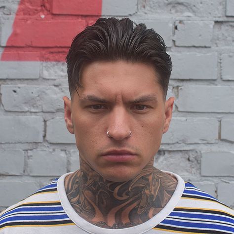 Men’s Swept Back Hair, Men’s Slicked Back Undercut, Brushed Back Hair Men, Taper Slick Back Hair, Side Part Hairstyles Men Short, Mens Thinning Hairstyles, Cholo Hairstyles Men, Slicked Back Hair Men Fade, Slick Back Mens Haircut