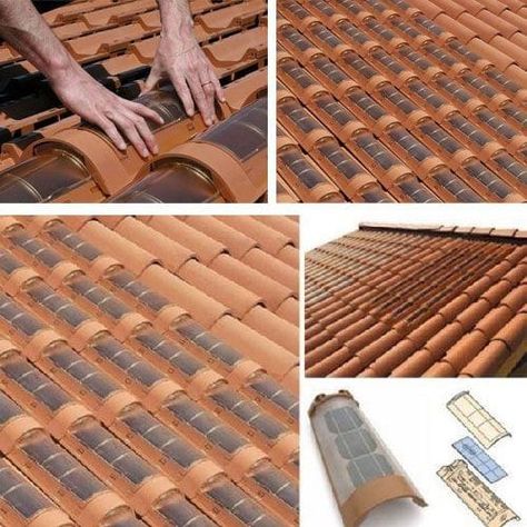 Solar Tiles, Alternative Energie, Eco House Design, Solar Roof Tiles, Craft Room Furniture, Tile Roof, Front Yard Landscaping Plans, Solar Panels For Home, Solar Roof