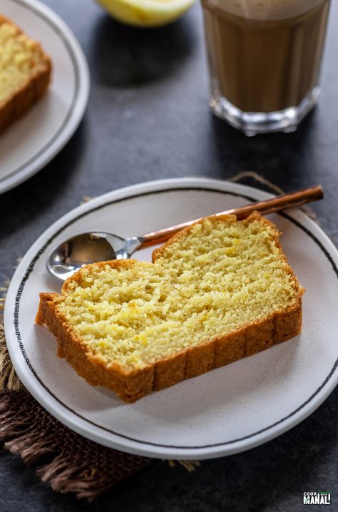 Eggless Lemon Cake Eggless Lemon Cake Recipes, Cake Condensed Milk, Eggless Lemon Cake, Confectioners Sugar Icing, Whole Wheat Cookies, Date And Walnut Cake, Eggless Cakes, Salty Cookies, Danish Butter Cookies