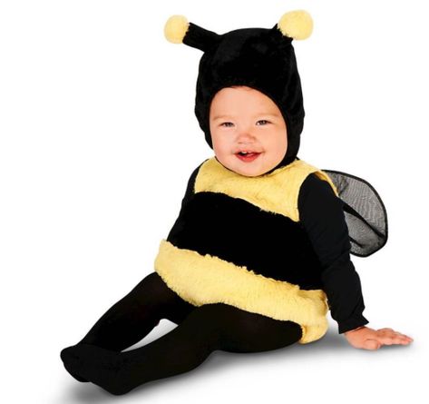 Baby Bee Costume, Bumble Bee Invitations, Bumble Bee Decorations, Pirate Costume Kids, Bumble Bee Costume, Infant Costume, Newborn Costume, Baby Kostüm, Baby First Halloween