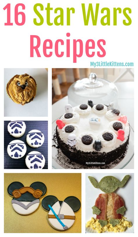 These 16 Star Wars Recipes are perfect for every occasion. Stormtropper, Darth Vader, Chewie, Yoda and all the favourites! May the 4th Be With You! May The 4th Be With You Desserts, Star Wars Recipes, Star Wars Themed Food, Disney Camp, Slime Recipe Kids, Star Wars Food, Foodie Photography, Twins Birthday, Kid Friendly Snack