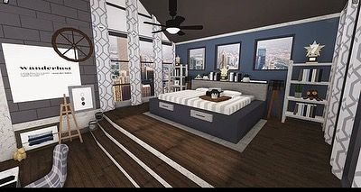 Bedroom Ideas Bloxburg, Small Modern Bedroom, Bloxburg Bedroom Ideas, Bloxburg Bedroom, Cottage Bloxburg, Minimalist Bloxburg, Parents Bedroom, Bedroom Ideas Aesthetic, Story Layout