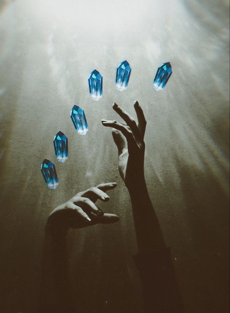 Healing Magic, Water Aesthetic, Crystal Power, The Darkest Minds, Magic Aesthetic, Triple Goddess, Crystal Magic, Crystal Wall, Aesthetic Photography Nature