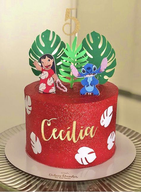 Lilo Birthday Cake, Lilo Cake, Lilo Birthday Party, Lilo And Stitch 3rd Birthday Party, Lilo And Stitch 1st Birthday Party, Stitch Smash Cake 1st Birthdays, Lilo And Stitch Birthday Party Cake, Lilo And Stitch First Birthday Party, Lilo And Stitch Cake Ideas