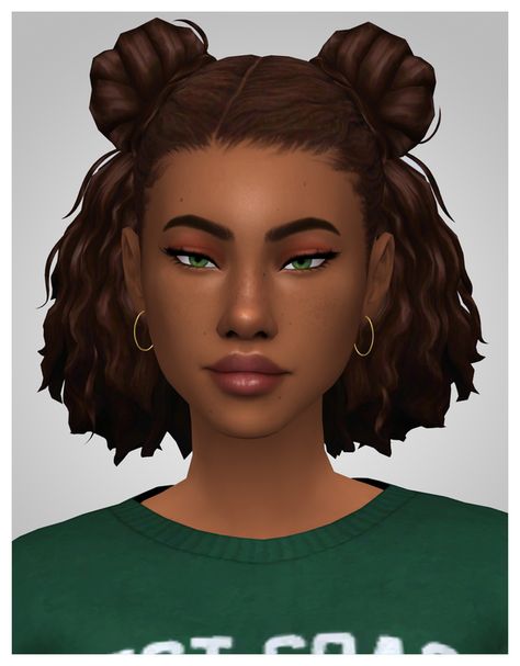 Cassie Hair | Aladdin-The-Simmer on Patreon Cassie Hair, Sims 4 Afro Hair, Sims 4 Curly Hair, Sims 4 Black Hair, Mod Hair, Pelo Sims, Sims 4 Mm Cc, Sims 4 Game Mods, Sims 4 Expansions