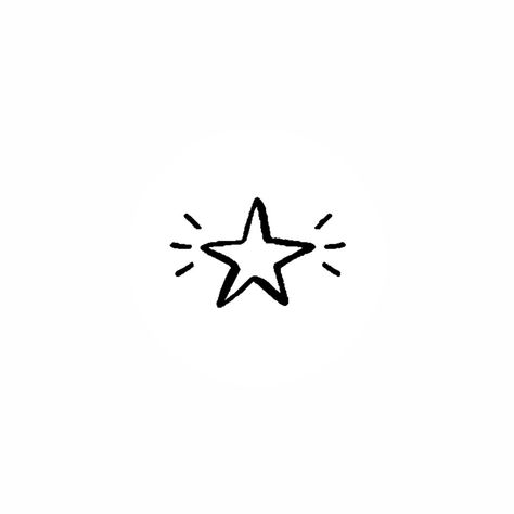 Cute Stars Drawing, Acubi Tattoo, Black Line Tattoo, Y2k Stickers, Black And White Photo Wall, Scribble Art, Dad Tattoos, Doodle Icon, Scrapbook Book