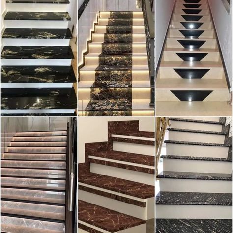 Granite Stairs Ideas ✨️🔥 Stair Granite Design, Granite For Stairs, Granite Steps Design, Stairs Granite Design, Staircase Granite Design, Granite Stairs Design Modern, Granite Stairs, Stairs Ideas, Stairs Design Modern